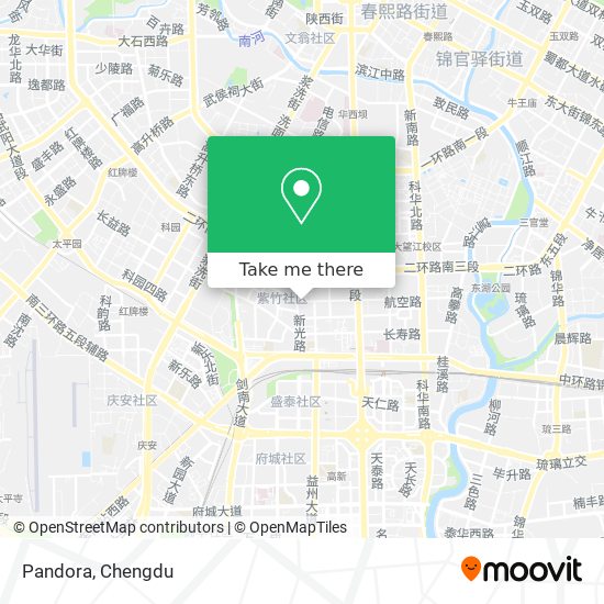 Pandora map