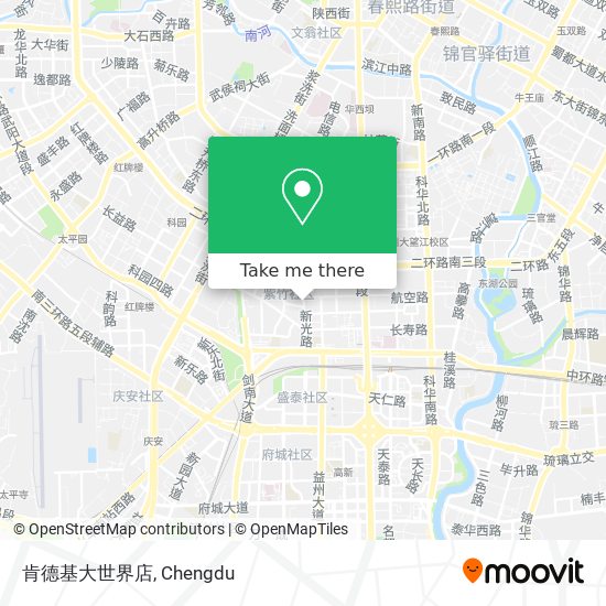 肯德基大世界店 map