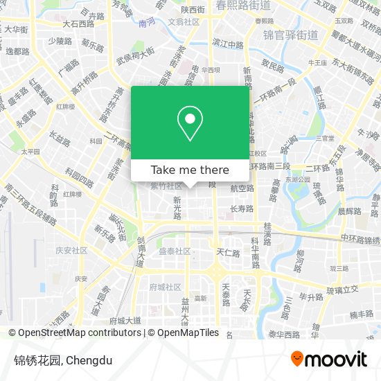 锦锈花园 map