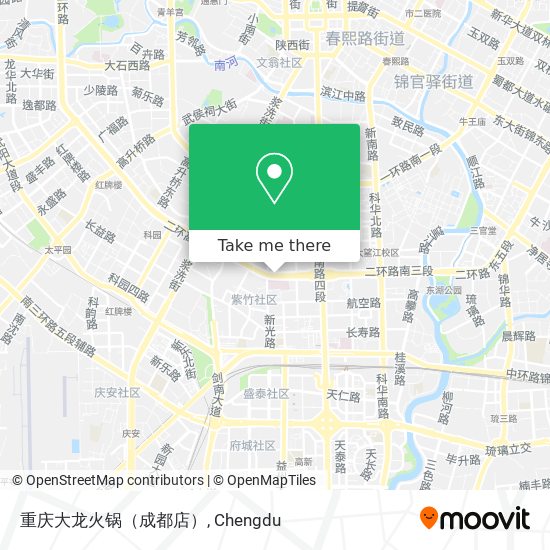 重庆大龙火锅（成都店） map