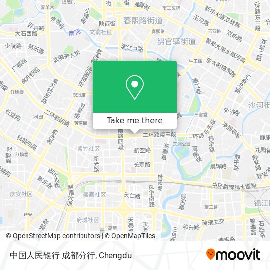 中国人民银行 成都分行 map