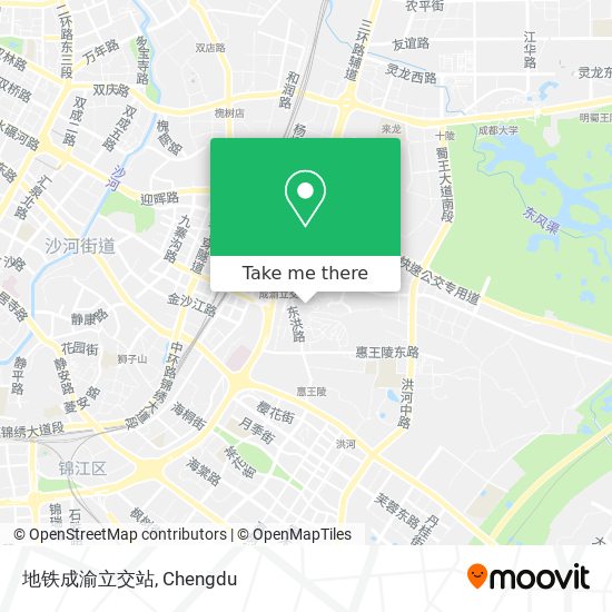 地铁成渝立交站 map