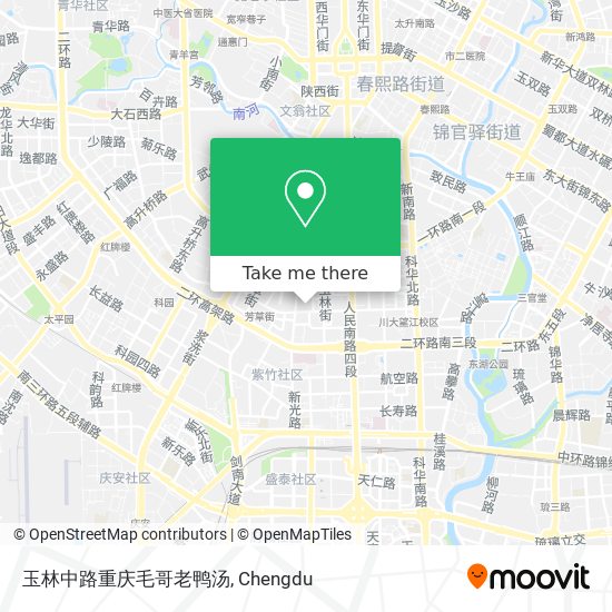 玉林中路重庆毛哥老鸭汤 map