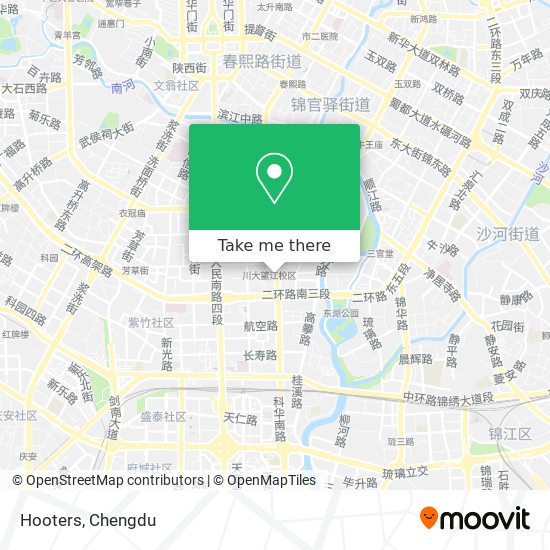 Hooters map