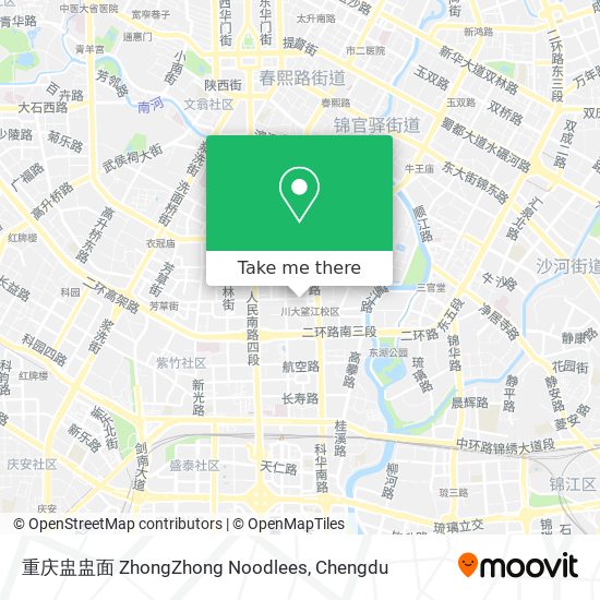 重庆盅盅面 ZhongZhong Noodlees map