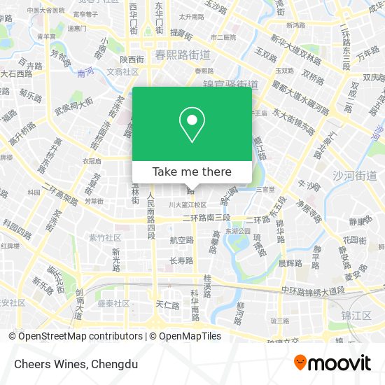 Cheers Wines map