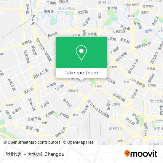 秋叶塘 －大悦城 map