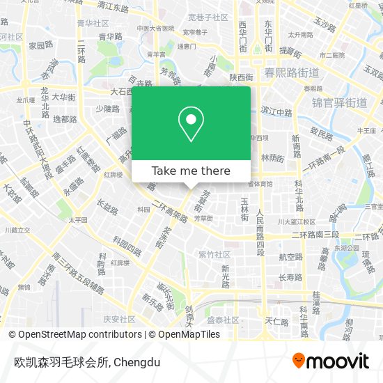 欧凯森羽毛球会所 map