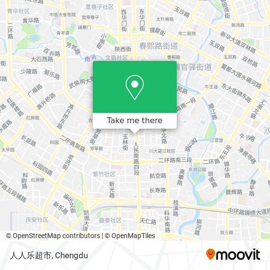 人人乐超市 map