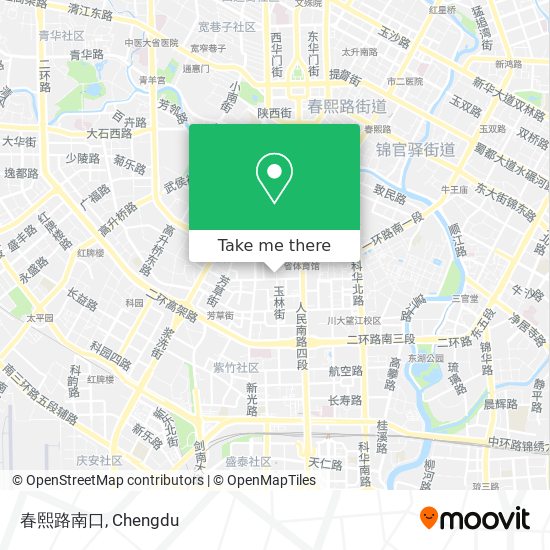 春熙路南口 map