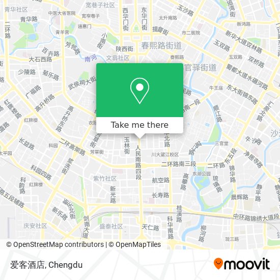 爱客酒店 map