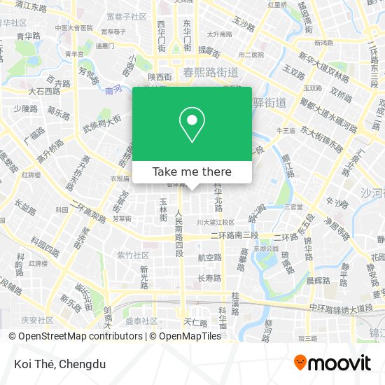 Koi Thé map