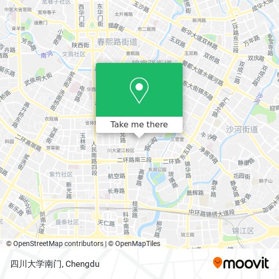 四川大学南门 map