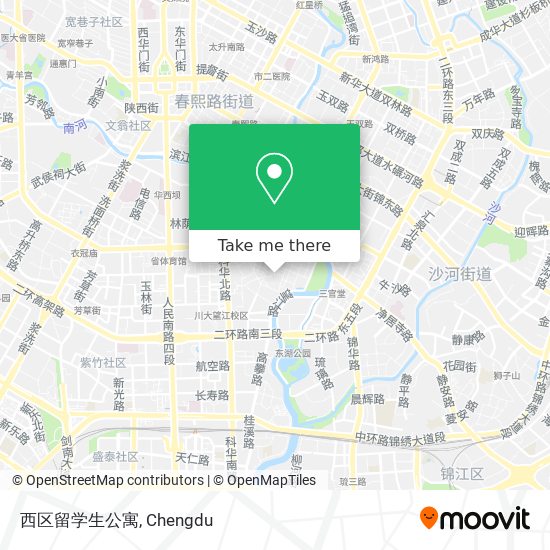 西区留学生公寓 map
