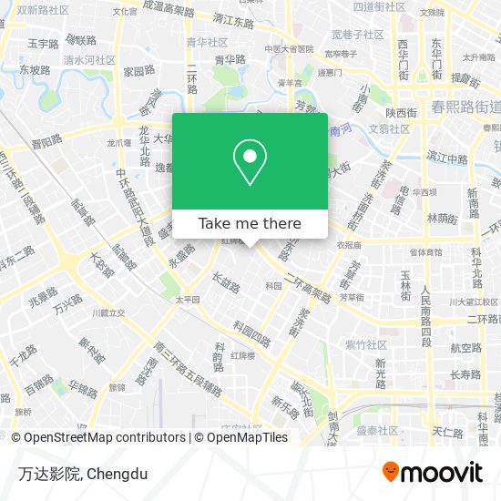 万达影院 map