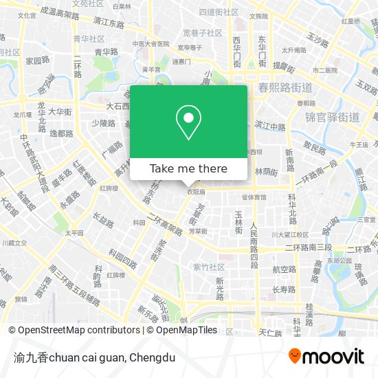 渝九香chuan cai guan map