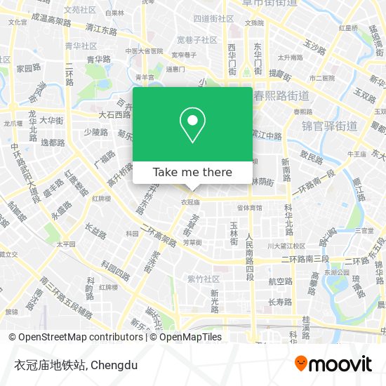 衣冠庙地铁站 map