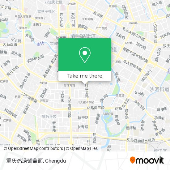 重庆鸡汤铺盖面 map