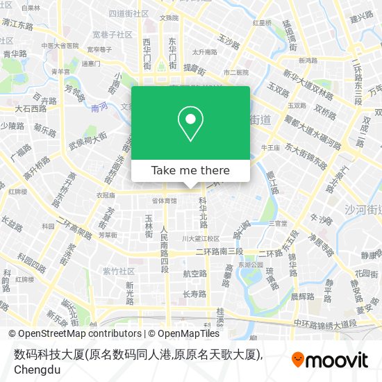 数码科技大厦(原名数码同人港,原原名天歌大厦) map