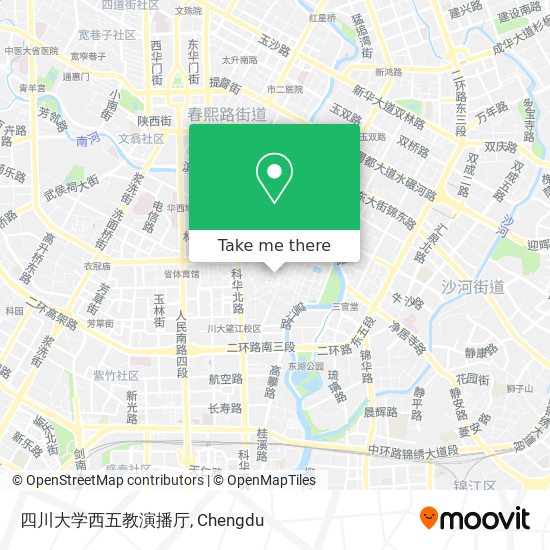 四川大学西五教演播厅 map