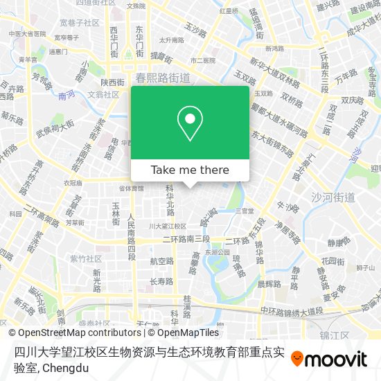 四川大学望江校区生物资源与生态环境教育部重点实验室 map