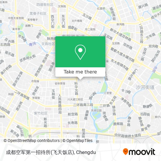 成都空军第一招待所(飞天饭店) map