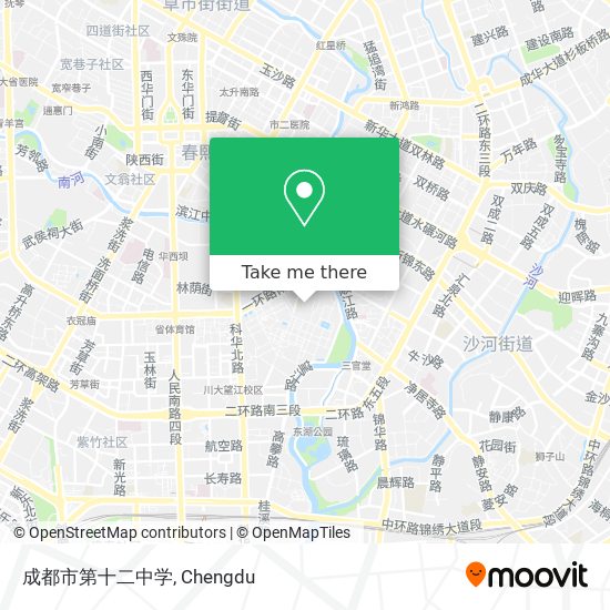 成都市第十二中学 map