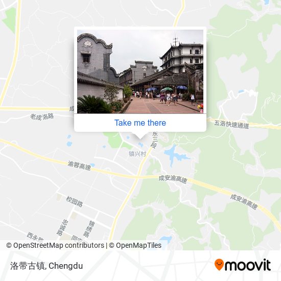 洛带古镇 map