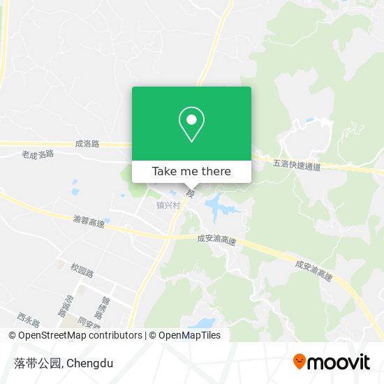 落带公园 map