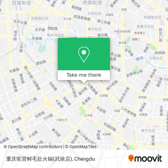 重庆驼背鲜毛肚火锅(武侯店) map