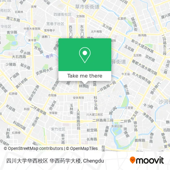 四川大学华西校区 华西药学大楼 map