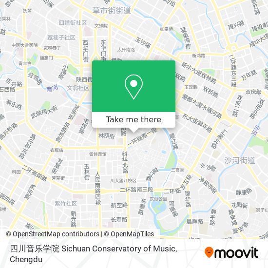 四川音乐学院 Sichuan Conservatory of Music map