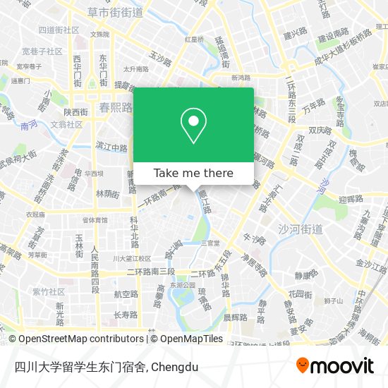 四川大学留学生东门宿舍 map