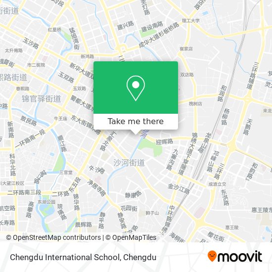 Chengdu International School map