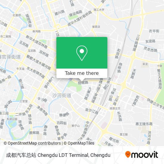 成都汽车总站 Chengdu LDT Terminal map