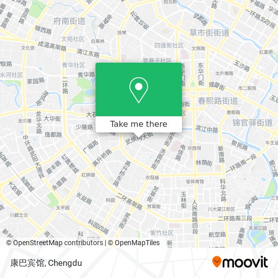 康巴宾馆 map