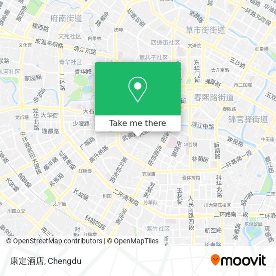 康定酒店 map