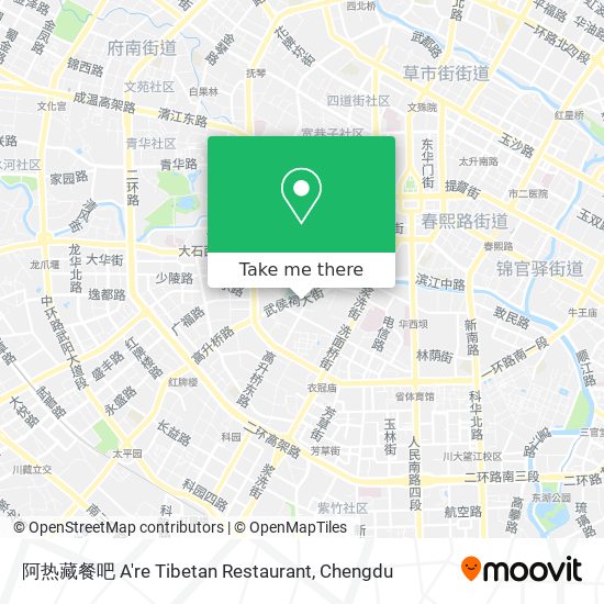 阿热藏餐吧 A're Tibetan Restaurant map