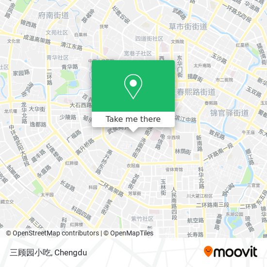 三顾园小吃 map
