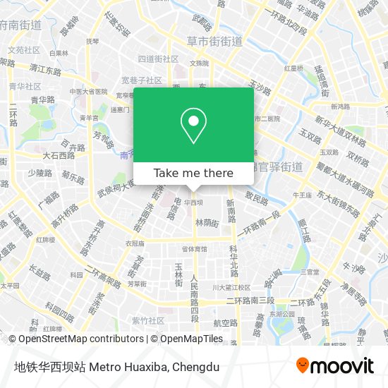 地铁华西坝站 Metro Huaxiba map