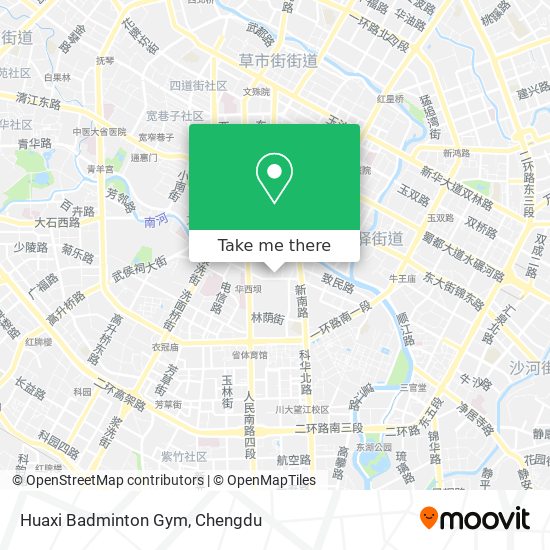 Huaxi Badminton Gym map