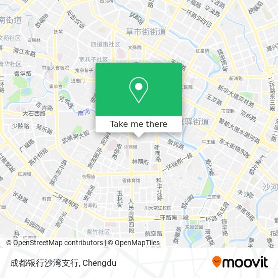 成都银行沙湾支行 map