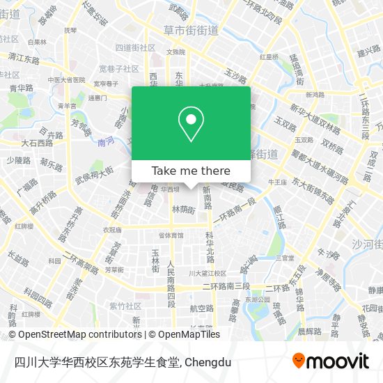 四川大学华西校区东苑学生食堂 map