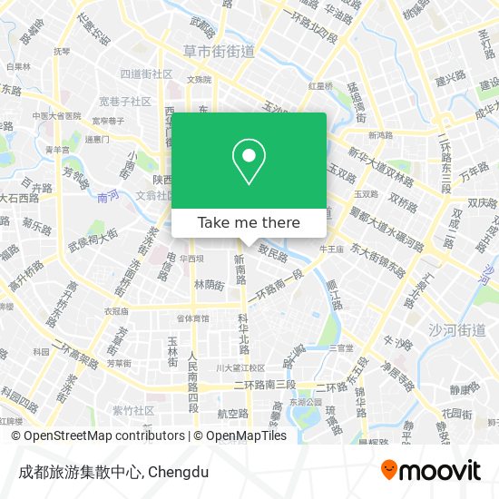 成都旅游集散中心 map