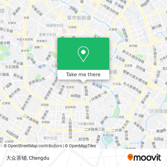 大众茶铺 map