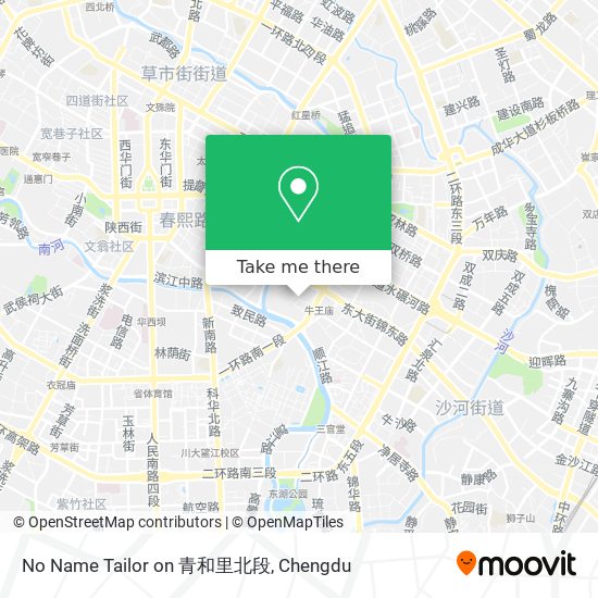 No Name Tailor on 青和里北段 map