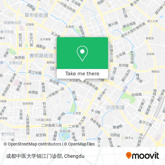 成都中医大学锦江门诊部 map