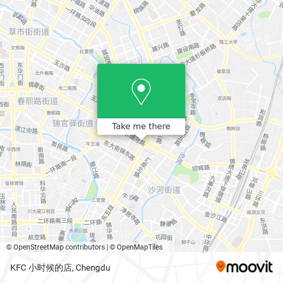 KFC 小时候的店 map