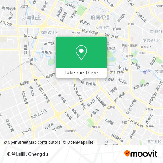 米兰咖啡 map