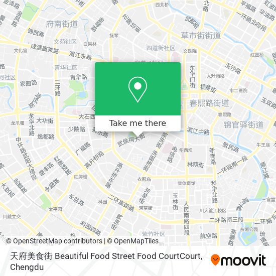 天府美食街 Beautiful Food Street Food CourtCourt map